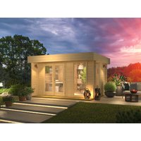 26% Discount! Fjordholz Gartenhaus mit Flachdach Modell Kubi Min