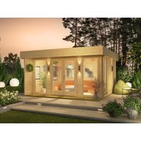 26% Discount! Fjordholz Gartenhaus mit Flachdach Modell Kubi Mid