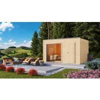 26% Discount! Fjordholz Gartenhaus Modell Q-BIC Alu 70 I