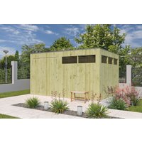 26% Discount! Gartenhaus Modell QBV3-Line 11,89 m²