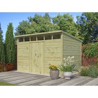 26% Discount! Gartenhaus Modell Q-Line 8,64 m²
