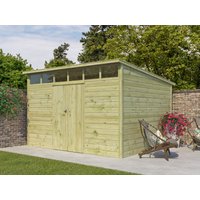 26% Discount! Gartenhaus Modell Q-Line 10,80 m²