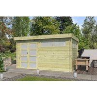26% Discount! Flachdach Gartenhaus Modell Nelo 44 B