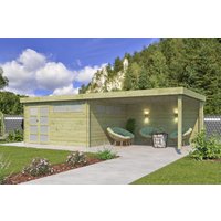 26% Discount! Flachdach Gartenhaus Modell Nelo 44 C mit 400 cm A