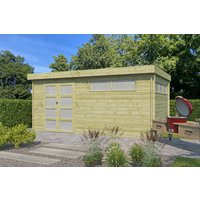 26% Discount! Flachdach Gartenhaus Modell Nelo 44 D