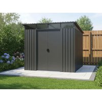 27% Discount! Metall Gerätehaus Modell Lübeck 4,05 m² 2x2m
