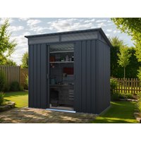 27% Discount! Metall Gerätehaus Modell Lübeck 2,00 m² 2x1m