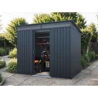 26% Discount! Metall Gerätehaus Modell Lübeck 3,66 m² 2x2m