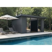 26% Discount! WPC Gartenhaus Modell Poolhouse 17,80 m² 6x3m