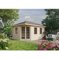 26% Discount! Fjordholz Gartenhaus Modell Kiano 44 D 4x3m