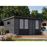 29% Discount! WPC Gartenhaus Modell Style DeLuxe 2-Raum 12,24 m² 4x3m