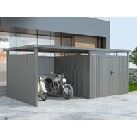 37% Discount! Metall Gerätehaus Modell Style 7,56 m² Spar-Set-2 3x2m