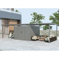 38% Discount! Metall Gerätehaus Modell Style 7,56 m² Spar-Set-3 4x2m
