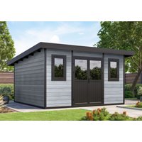 27% Discount! WPC Gartenhaus Modell Duo Color 15 m² 5x3m