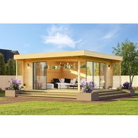 26% Discount! Fjordholz Gartenhaus Melany Alu 44 6x4m