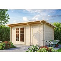 26% Discount! Fjordholz Gartenhaus Modell Jacob 44 A mit Abstell 5x3m
