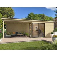 26% Discount! Fjordholz Gartenhaus Modell Amrum-3 mit Anbau