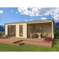 26% Discount! Fjordholz Gartenhaus Modell Juist-3 mit Anbau