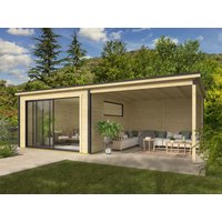 26% Discount! Fjordholz Gartenhaus Modell Poel-2-mit-Anbau