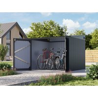 27% Discount! Metall Fahrradgarage Modell Pulti 3,69 m² 2x2m