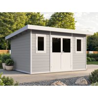 30% Discount! WPC Gartenhaus Modell Nexo White 11,28 m² 4x3m
