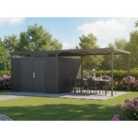 22% Discount! StarLine Metall Gerätehaus Modell Solidum 17,22 m² 5x3m