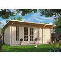 26% Discount! Fjordholz Gartenhaus Modell Jacob 44 C mit Abstell 5x3m