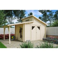 26% Discount! Fjordholz Gartenhaus Modell Varianta 44 C +SD 4x3m