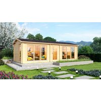 26% Discount! Fjordholz Gartenhaus Modell Officehouse 44 7x4m