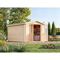 26% Discount! Fjordholz Gartenhaus Modell Bente 28 D 4x3m