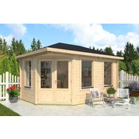 26% Discount! Fjordholz Gartenhaus Modell Lisa 44 B Klassik 5x3m