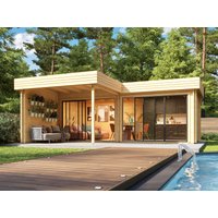 26% Discount! Fjordholz Gartenhaus Alu Concept Lasse 44 B 7x6m
