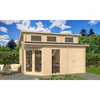 26% Discount! Fjordholz Gartenhaus Modell Kono 44 B 6x3m