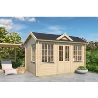 26% Discount! Fjordholz Gartenhaus Modell Teehaus Oxford 70 4x3m