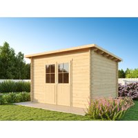 26% Discount! Fjordholz Pultdach Gartenhaus Modell Ezra 4D 3x3m