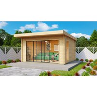 26% Discount! Fjordholz Gartenhaus Alu Concept 70 E 6x4m
