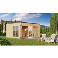 26% Discount! Fjordholz Gartenhaus Modell Q-BIC 44 B 5x4m