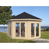 26% Discount! Gartenpavillon Modell Modern 17 m² mit 7 Fenstern