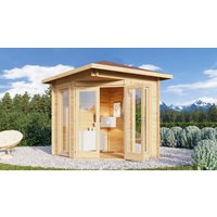 26% Discount! Fjordholz Gartenhaus Modell Nina 44 D 3x3m