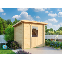 26% Discount! Fjordholz Pultdach Gartenhaus Modell Ezra 1A 3x3m