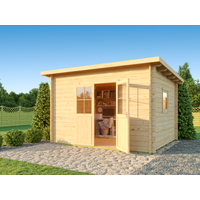 26% Discount! Fjordholz Pultdach Gartenhaus Modell Ezra 4E 3x3m