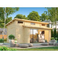 26% Discount! Fjordholz Gartenhaus Avantgarde 44-C Alu 6x4m