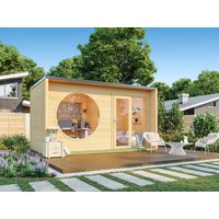 26% Discount! Fjordholz Gartenhaus Modell Office Box Größe M nat 6x4m