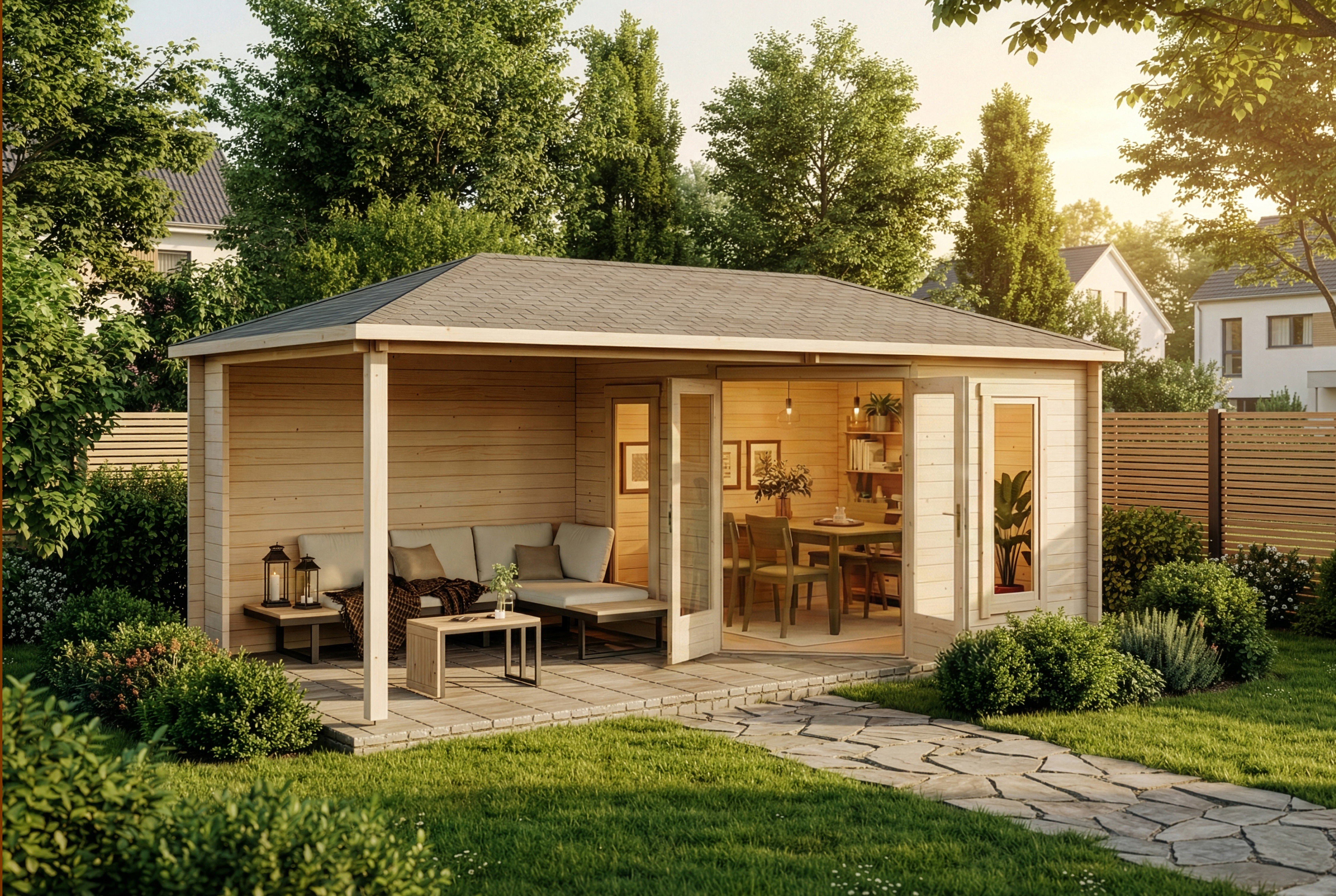 23% Discount! 5-Eck Gartenhaus Liwa