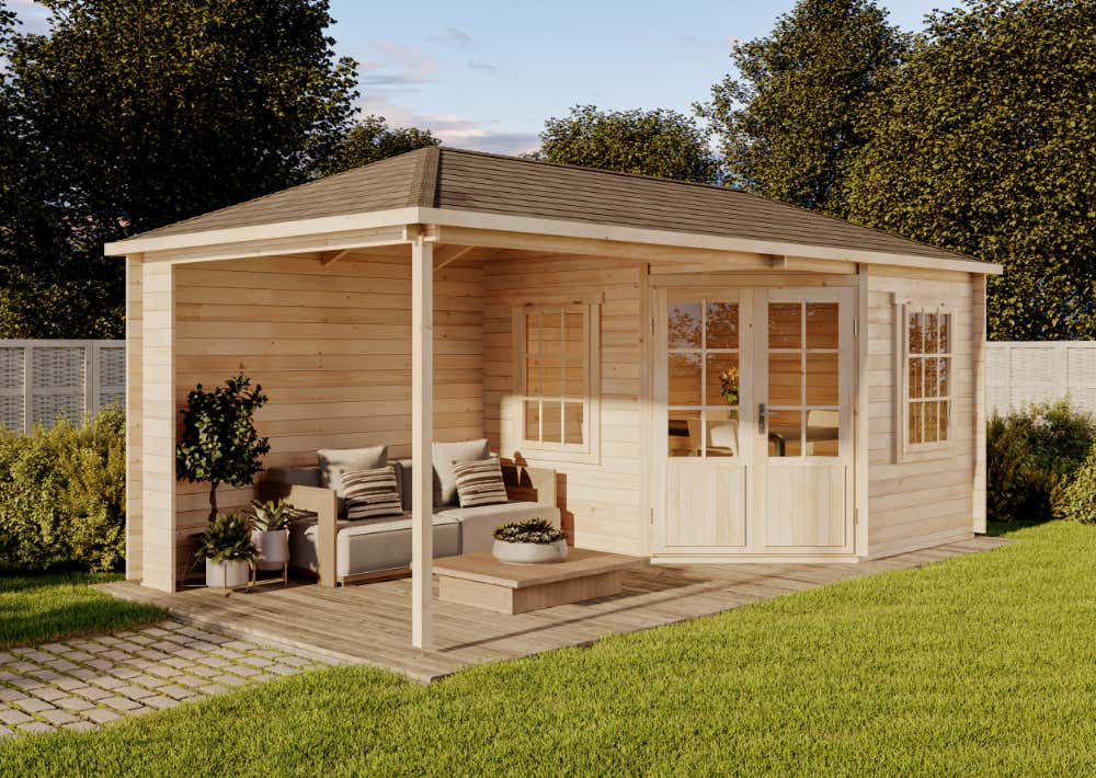 16% Discount! 5-Eck Gartenhaus Mosel