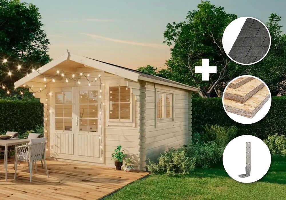 ECO Set - Gartenhaus Gabriel 300 x 400 cm