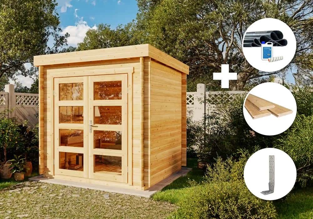 ECO Set - Gartenhaus Paloma Petit